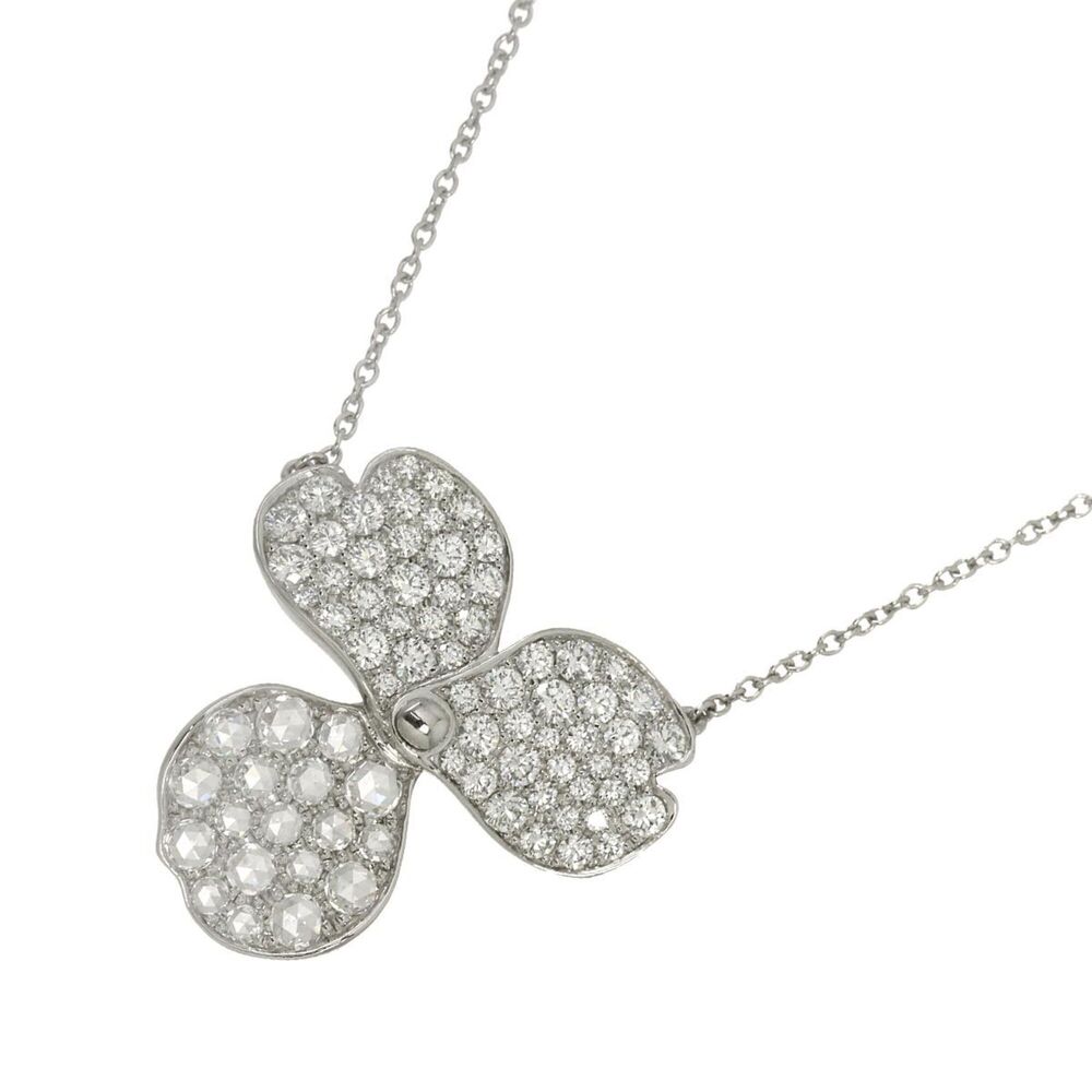 Tiffany & Co. Paper Flower Diamond Necklace, 39cm, Platinum Necklace